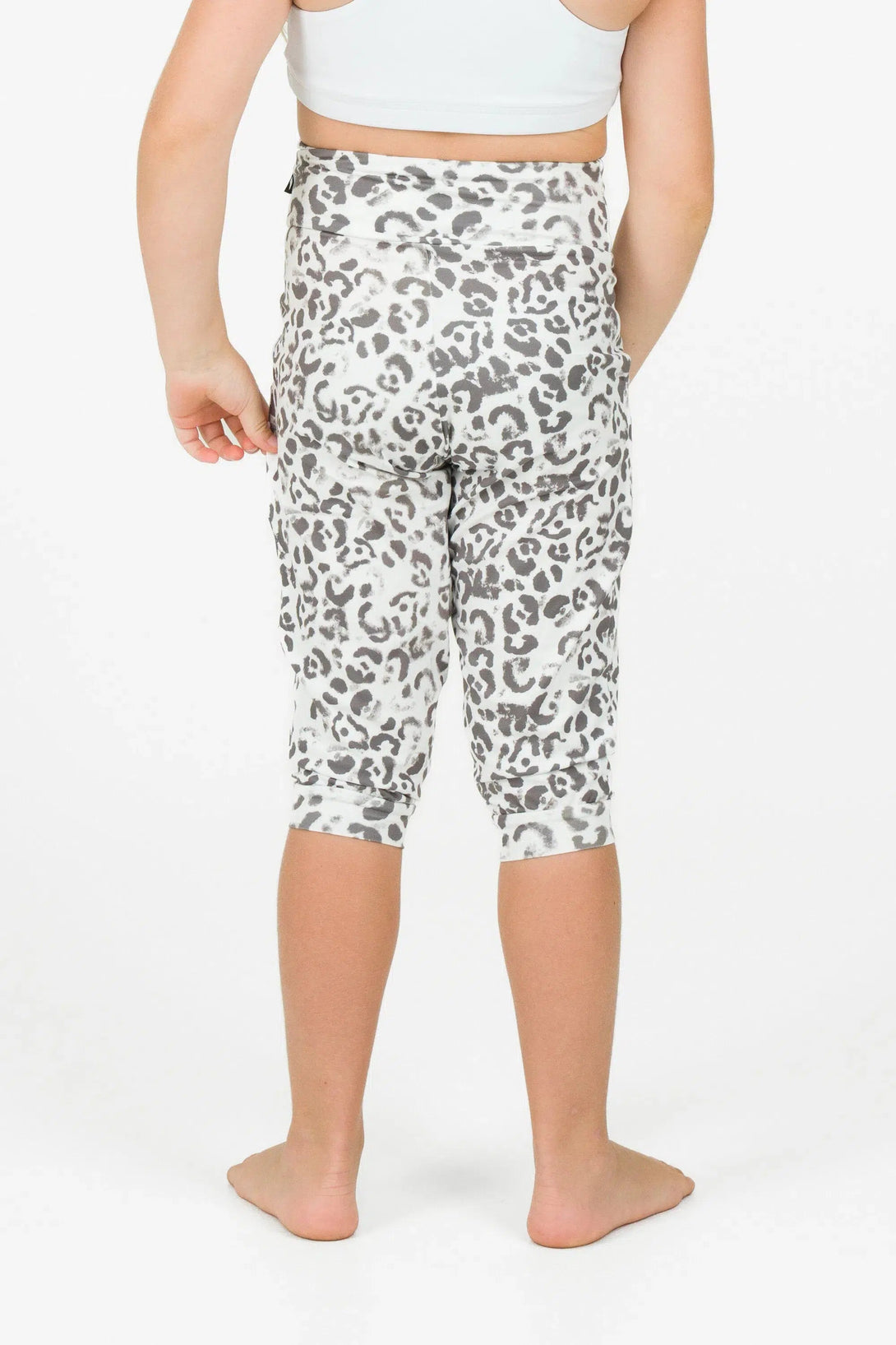 Soft To Touch Kids Jogger Capris - Snow Jag-Activewear-Exoticathletica