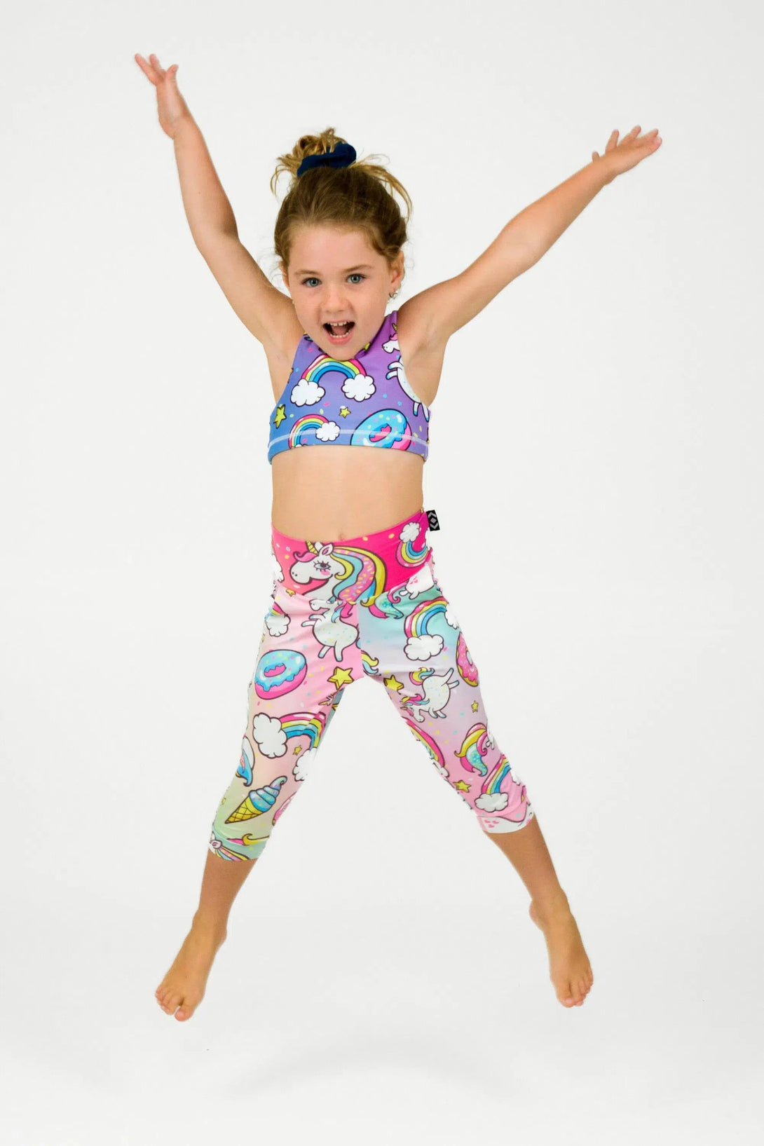 Soft To Touch Kids Jogger Capris - Unicorn-Activewear-Exoticathletica