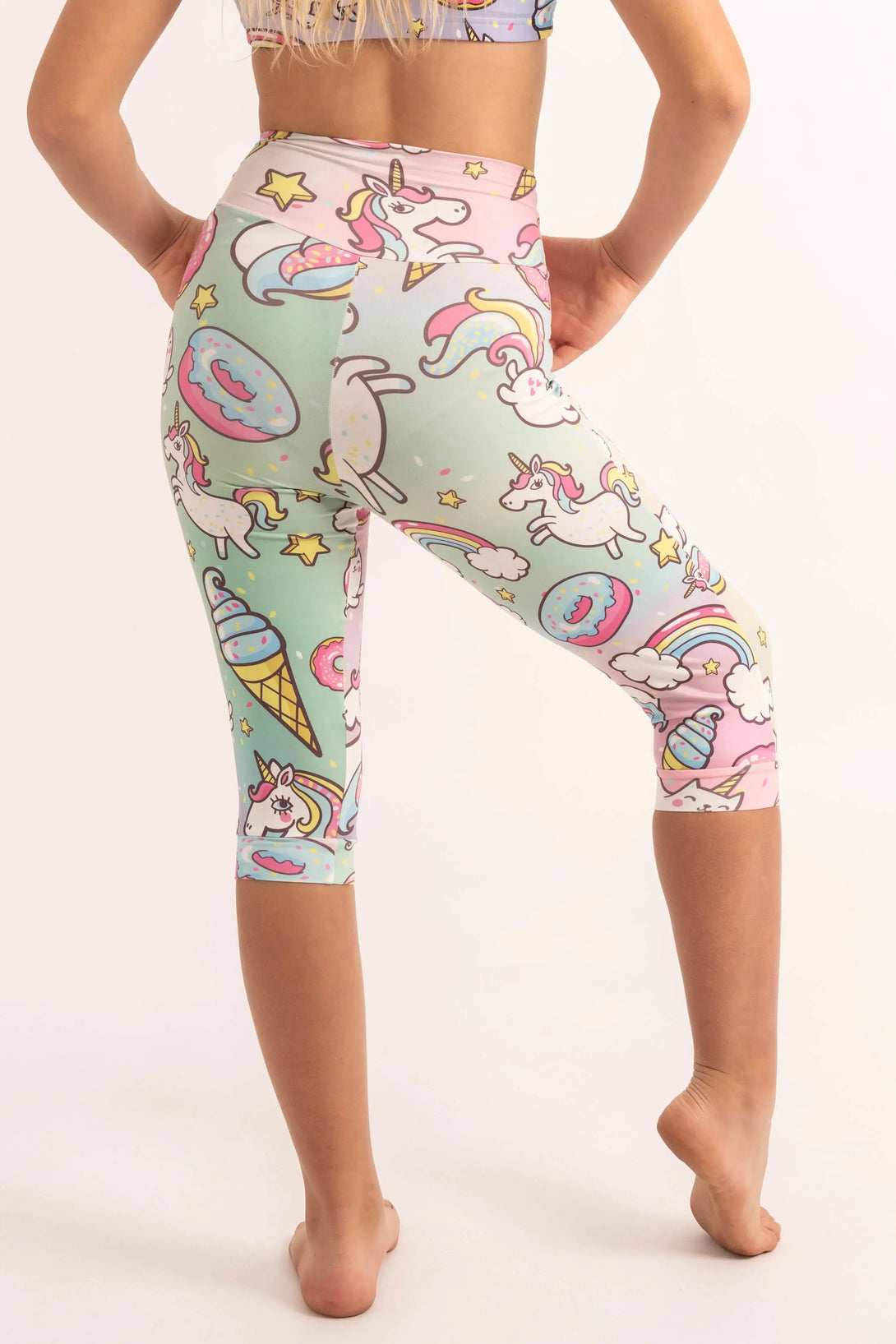 Soft To Touch Kids Jogger Capris - Unicorn-Activewear-Exoticathletica