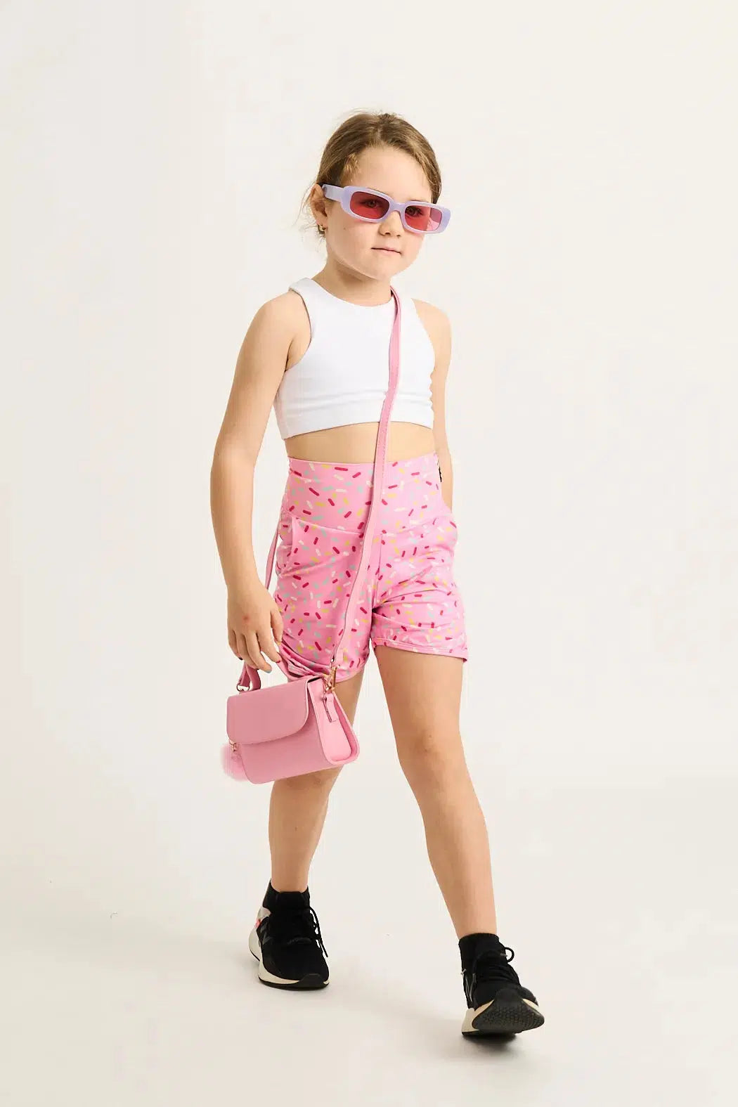 Soft To Touch Kids Jogger Shorts - Extra Sprinkles-Activewear-Exoticathletica