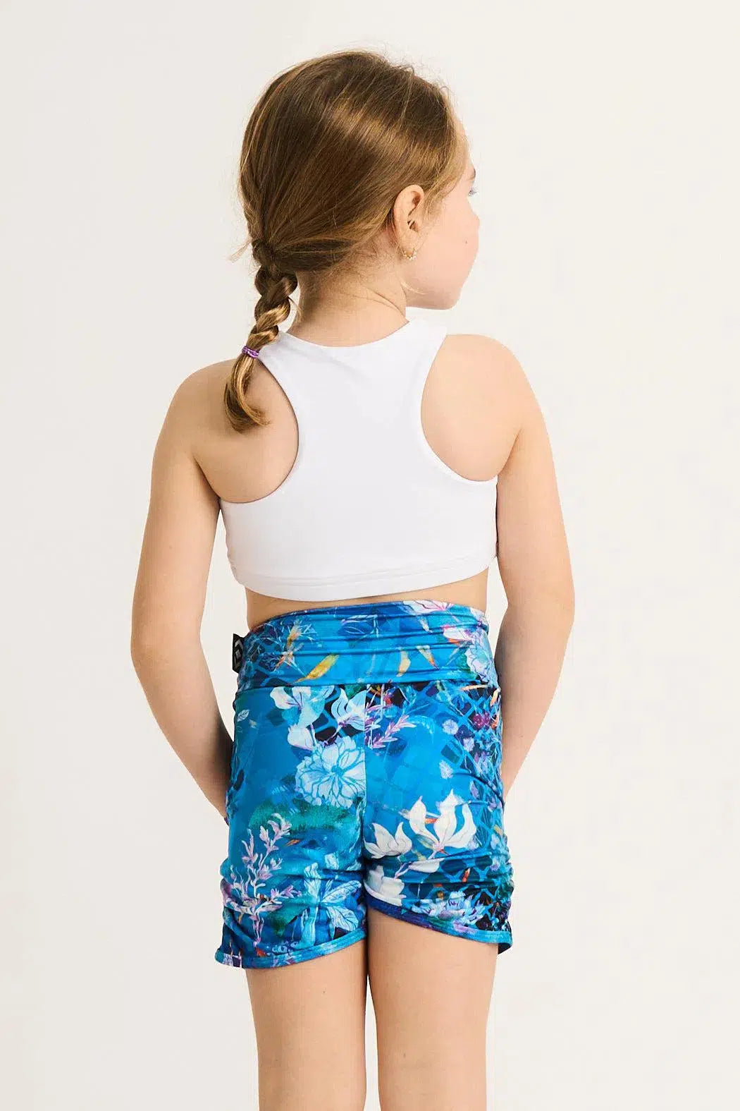 Soft To Touch Kids Jogger Shorts - Mermaid Mafia-Activewear-Exoticathletica