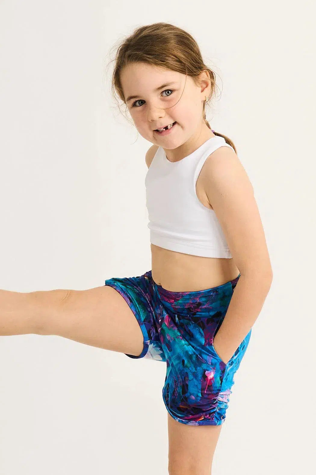 Soft To Touch Kids Jogger Shorts - Mermaid Mafia-Activewear-Exoticathletica