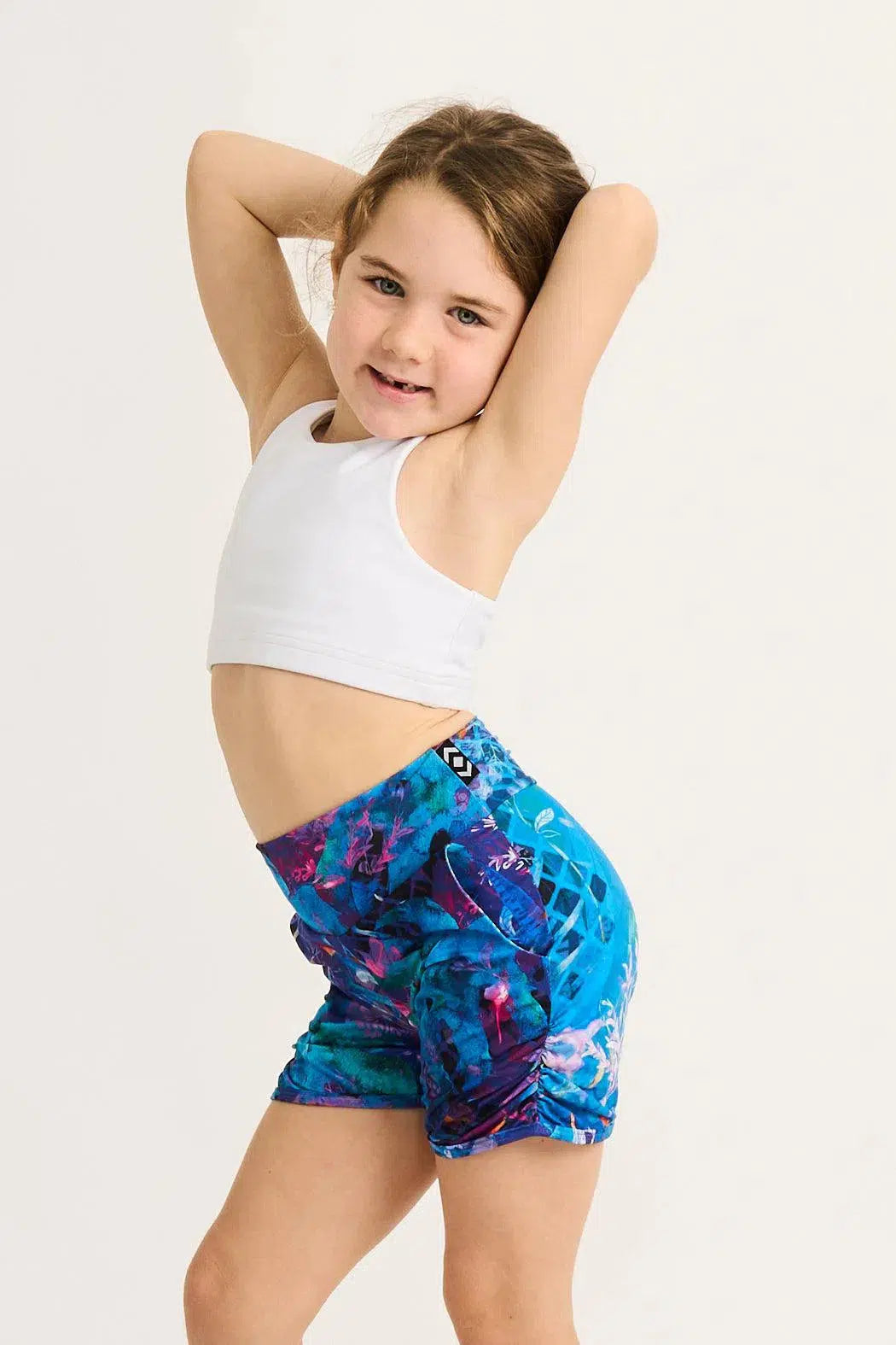 Soft To Touch Kids Jogger Shorts - Mermaid Mafia-Activewear-Exoticathletica