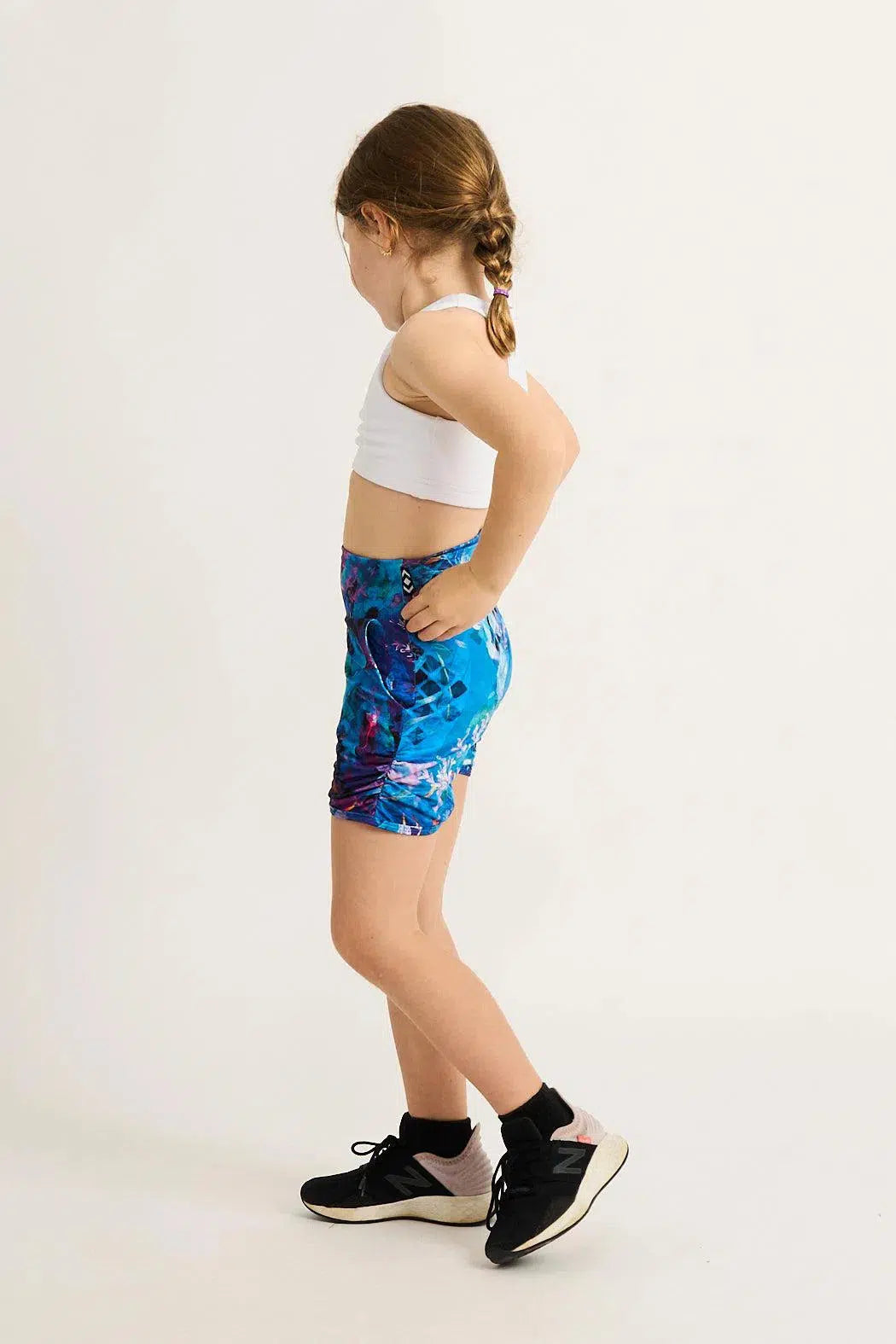 Soft To Touch Kids Jogger Shorts - Mermaid Mafia-Activewear-Exoticathletica