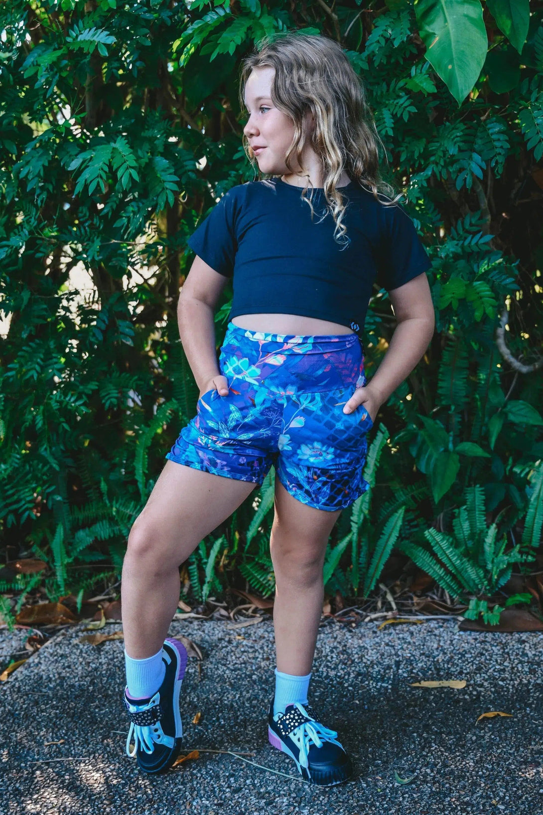 Soft To Touch Kids Jogger Shorts - Mermaid Mafia-Activewear-Exoticathletica