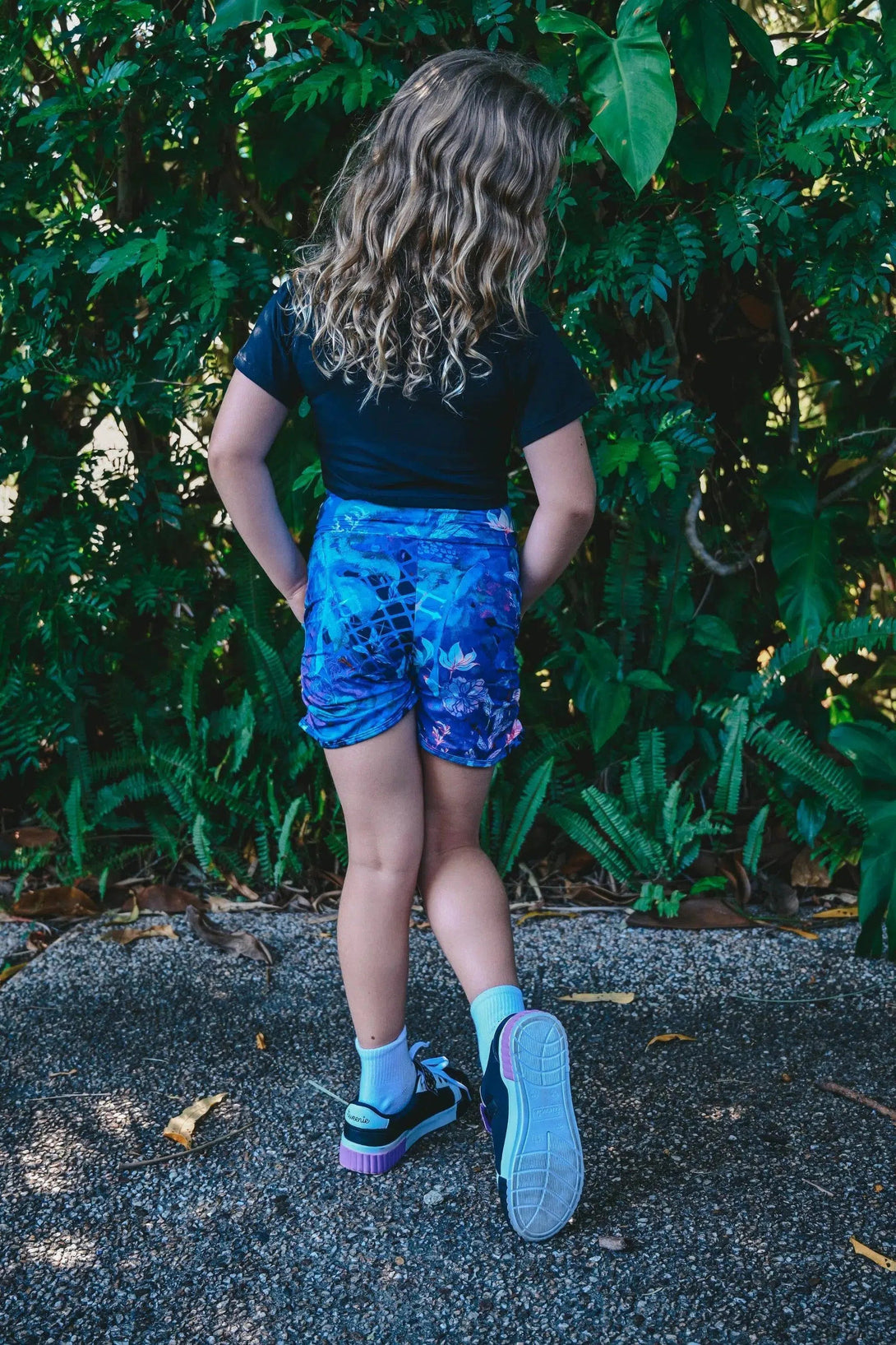 Soft To Touch Kids Jogger Shorts - Mermaid Mafia-Activewear-Exoticathletica