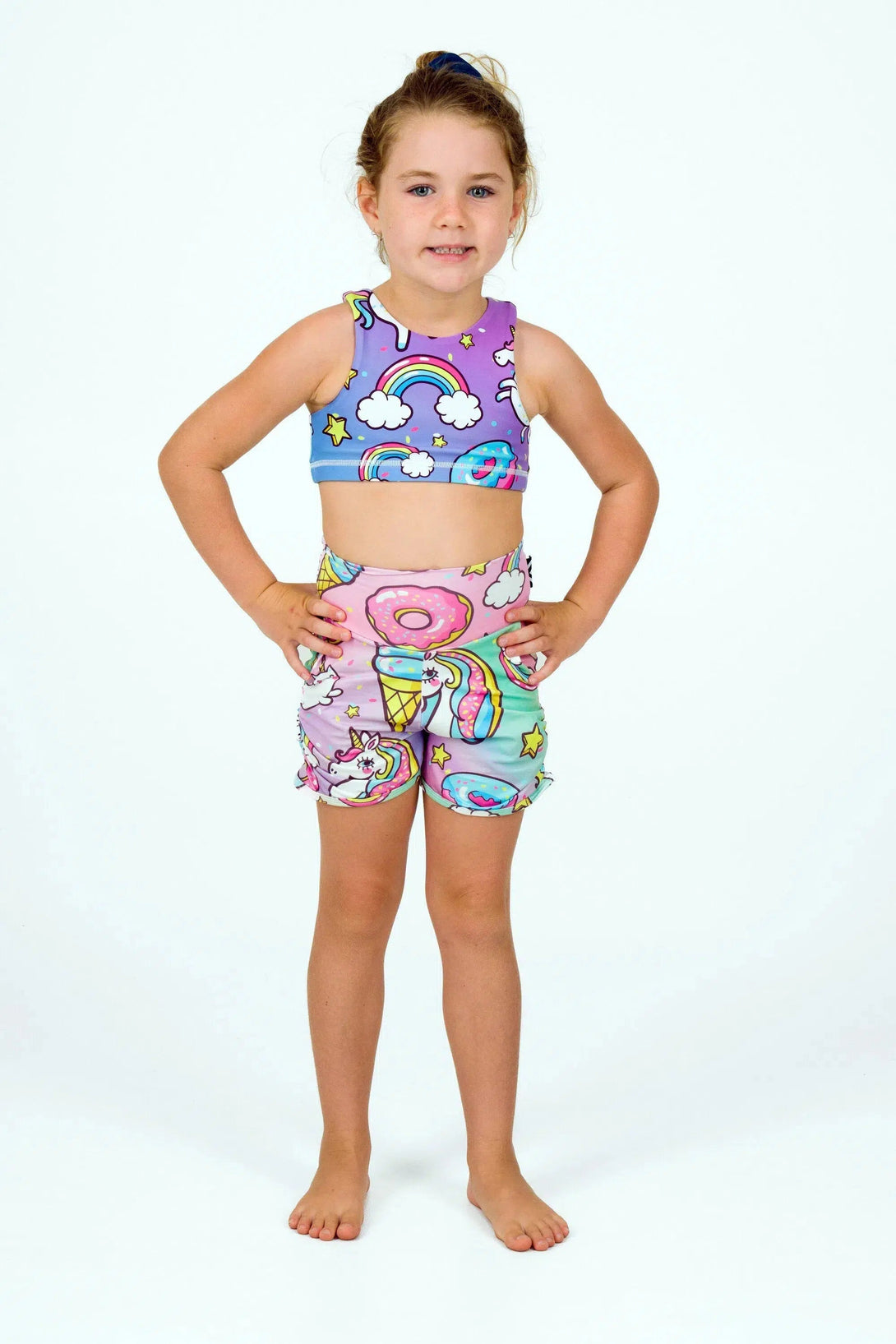 Soft To Touch Kids Jogger Shorts - Unicorn-Activewear-Exoticathletica