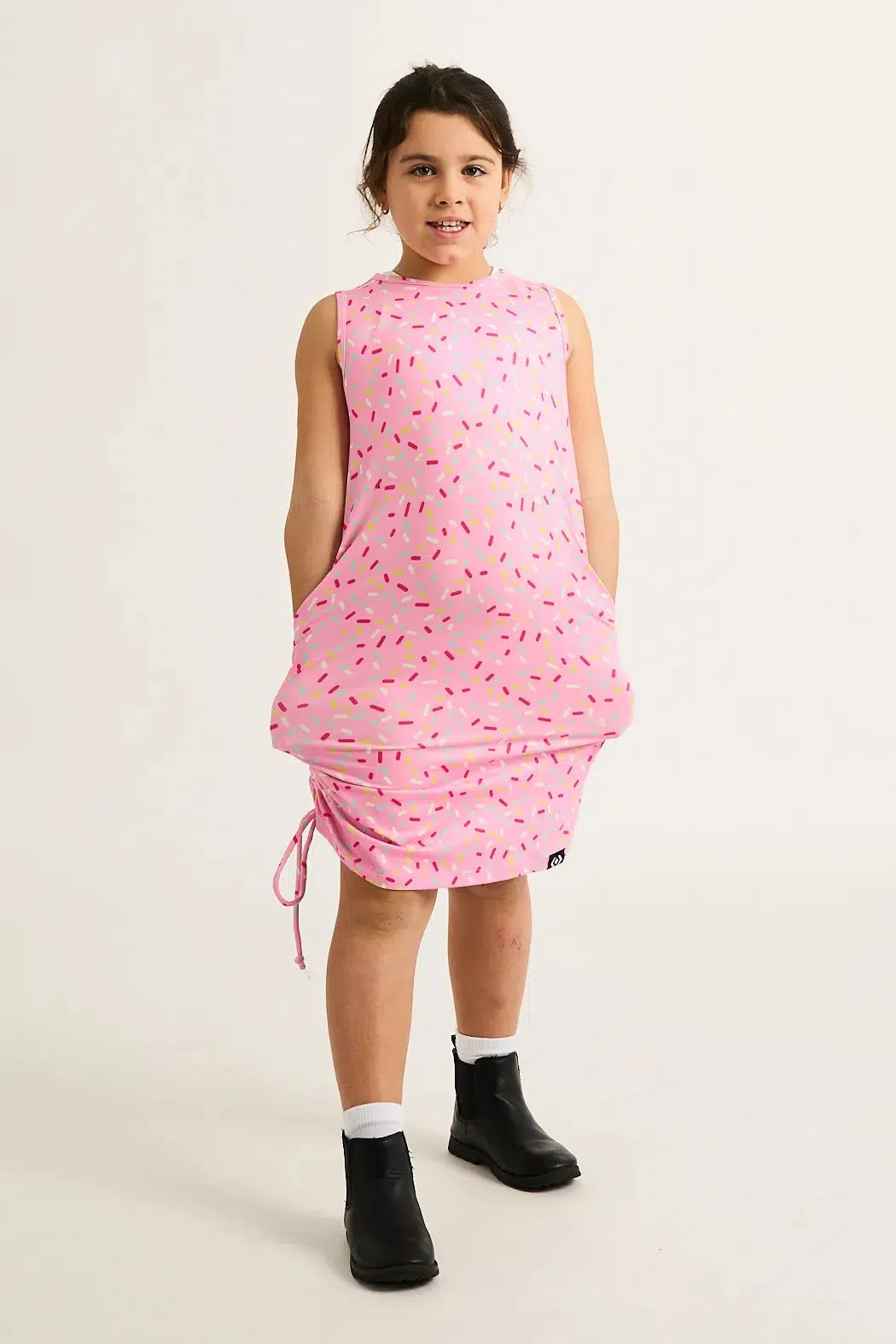 Soft To Touch Kids Lazy Girl Dress Tank - Extra Sprinkles-9358328337874-Activewear-Exoticathletica