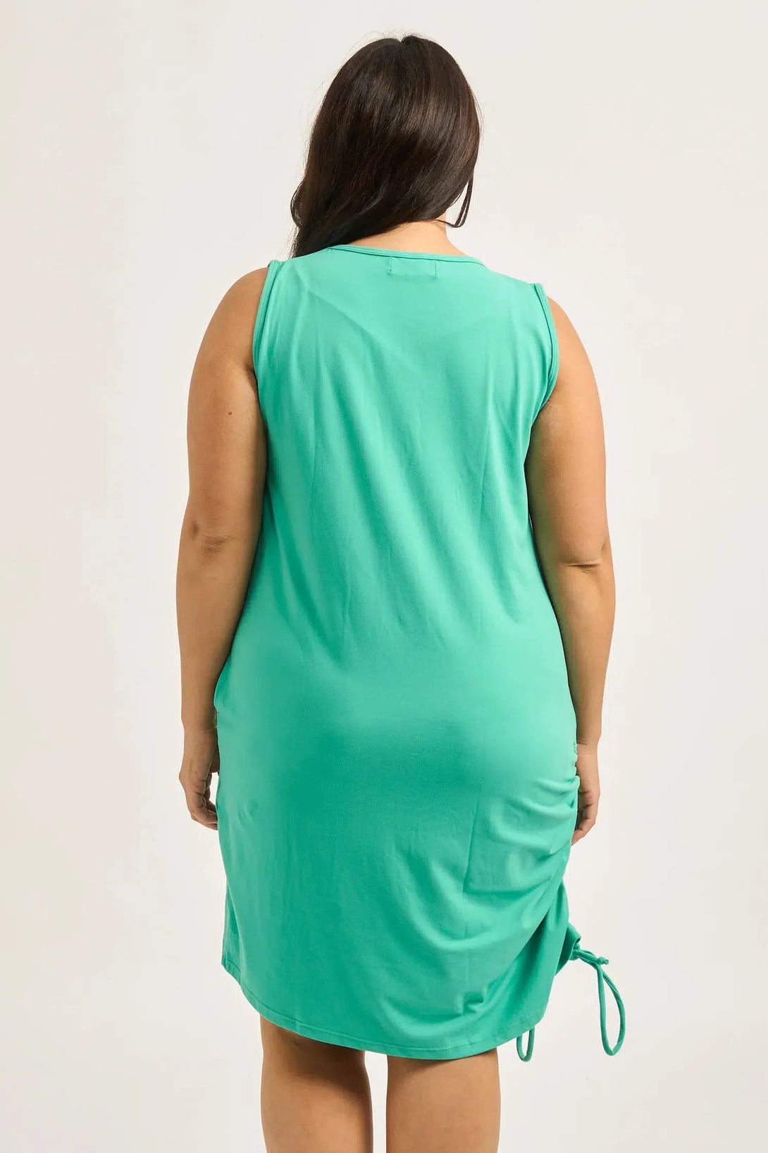 Soft To Touch Lazy Girl Dress Tank - Jade-Activewear-Exoticathletica