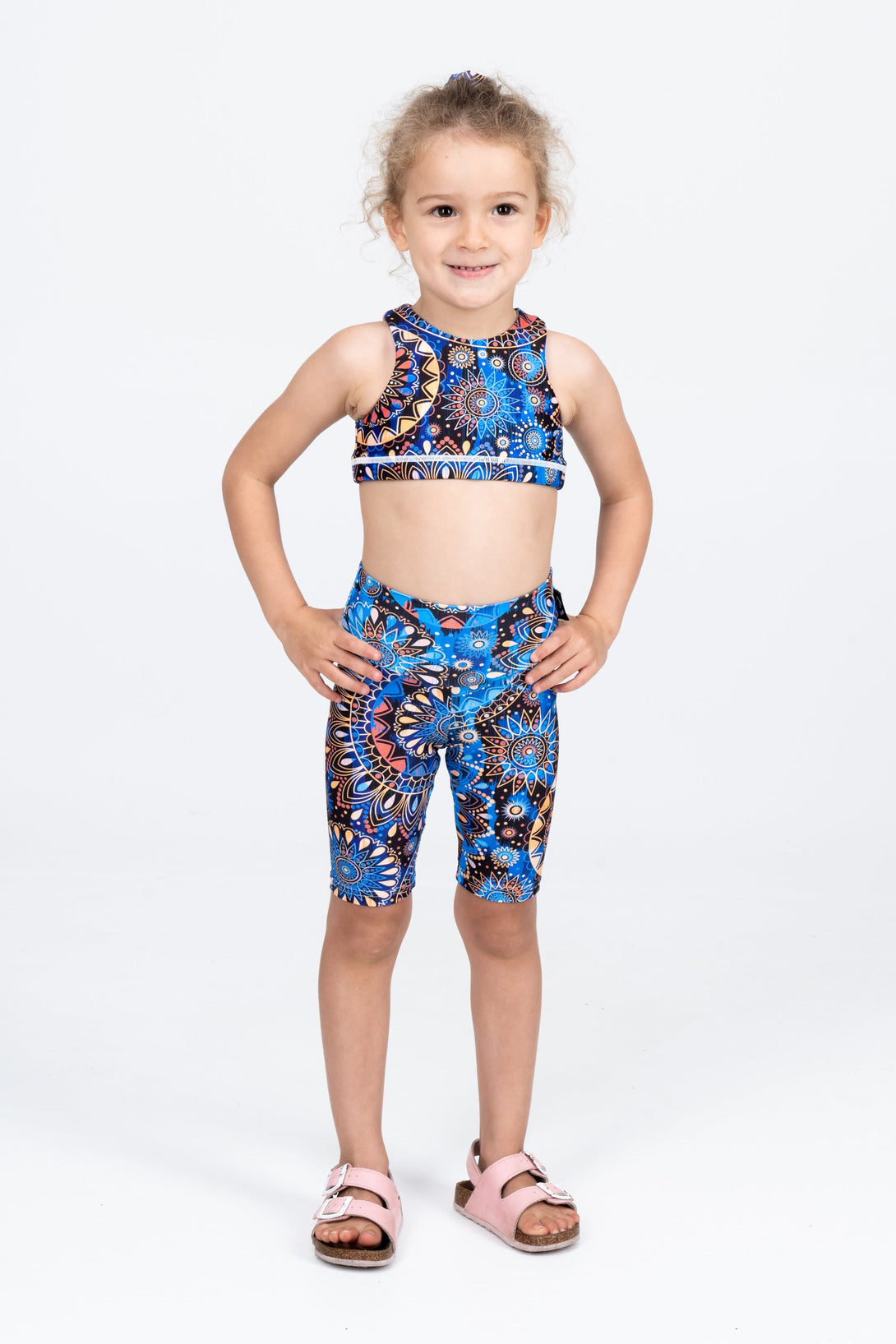 Sundial Me Up Blue Performance - Kids Long Shorts-Activewear-Exoticathletica