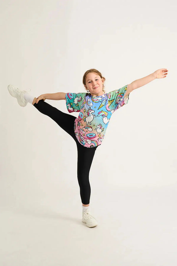 Unicorn Slinky To Touch - Kids Boyfriend Tee-Activewear-Exoticathletica