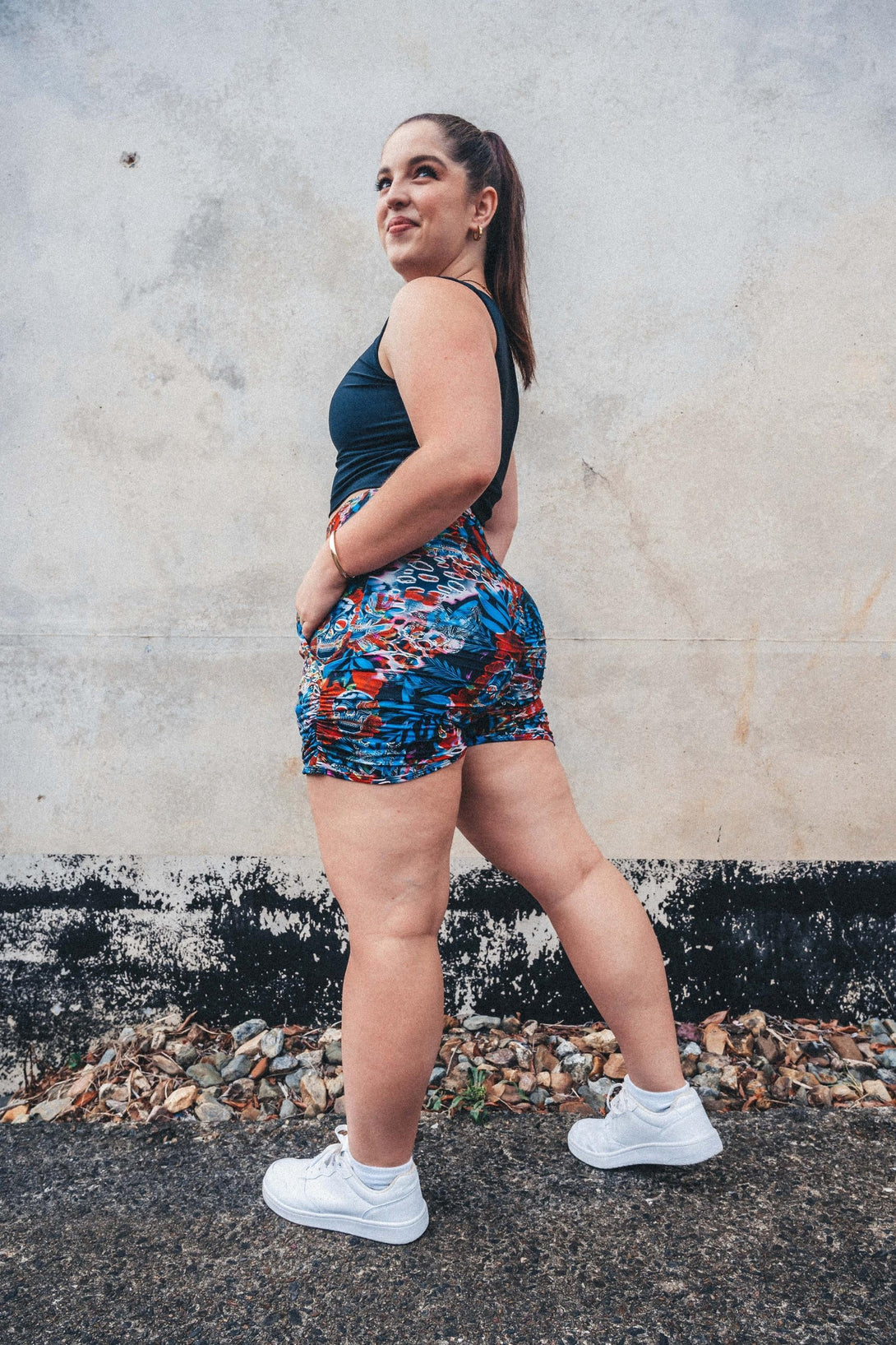 Voodoo Glitch Soft To Touch - Jogger Shorts W/ Pockets-Activewear-Exoticathletica