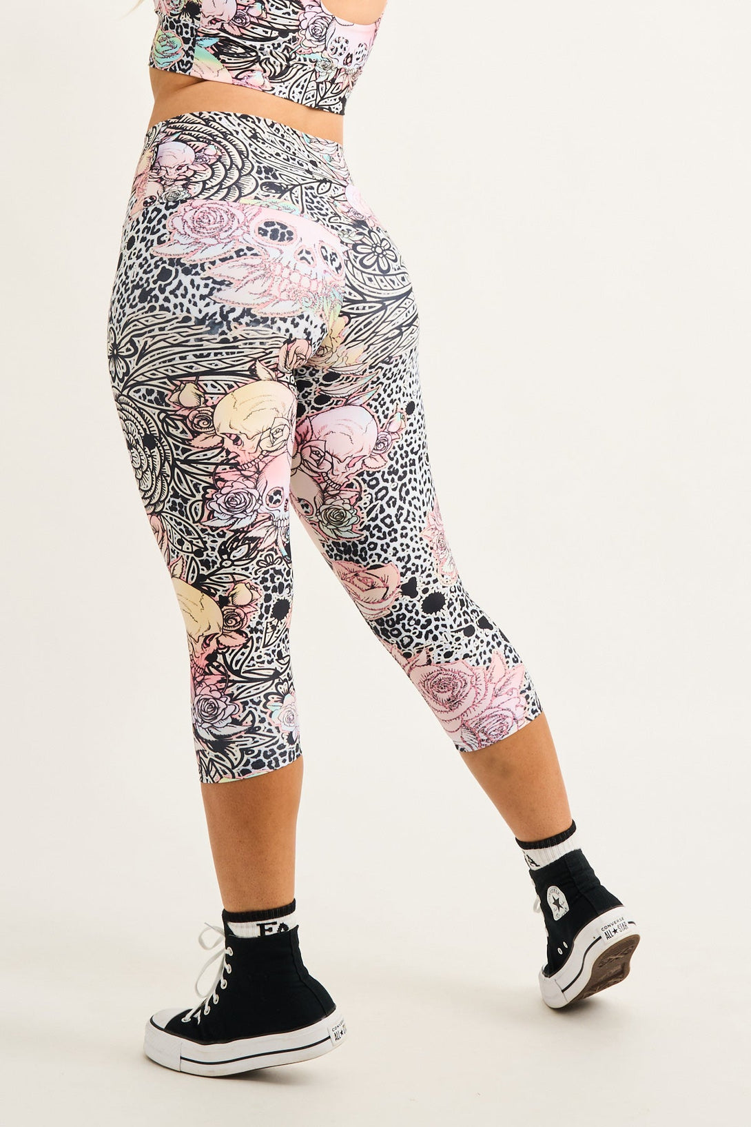 Way Badder Witch Performance - High Waisted Capri Leggings-Activewear-Exoticathletica