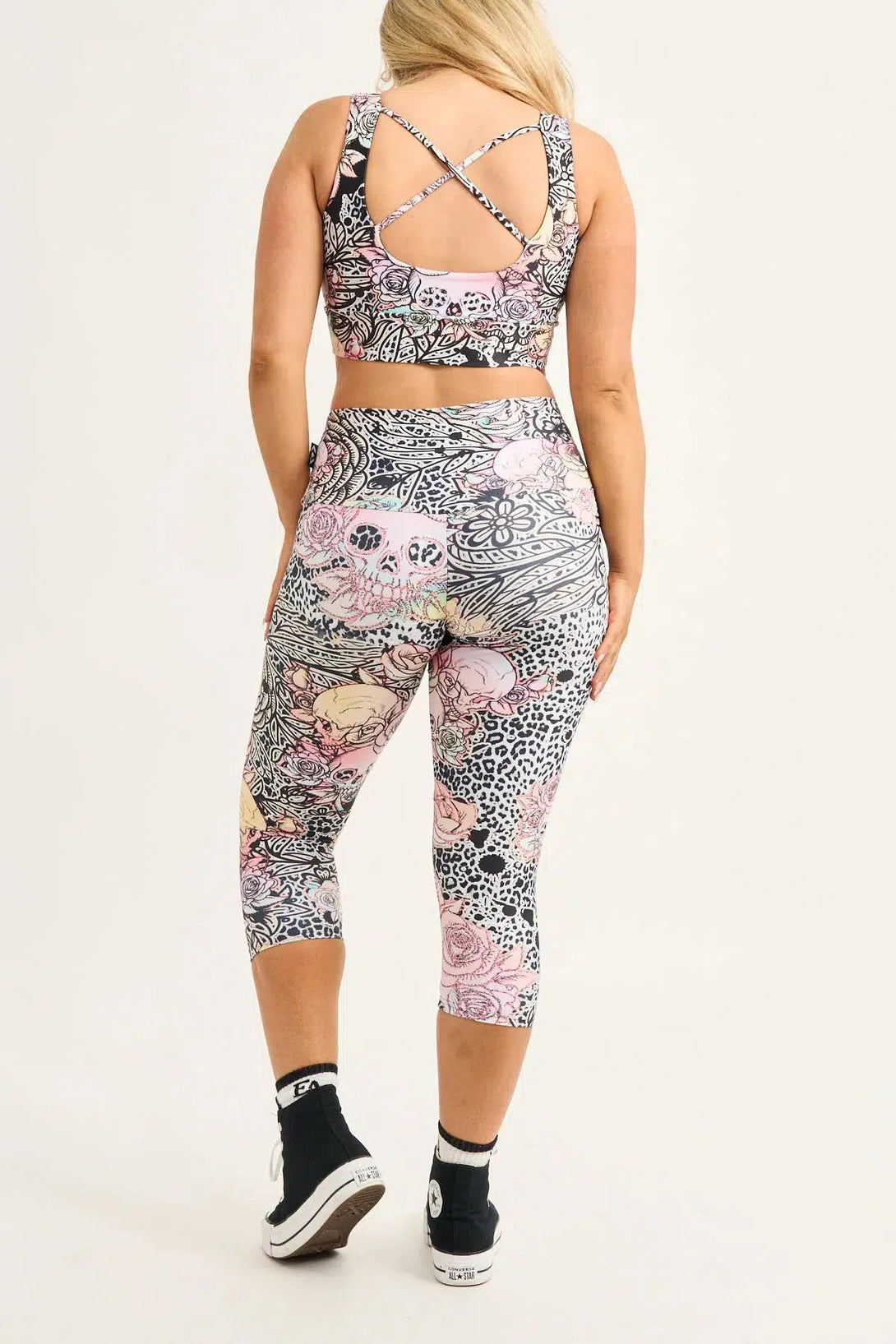 Way Badder Witch Performance - High Waisted Capri Leggings-Activewear-Exoticathletica