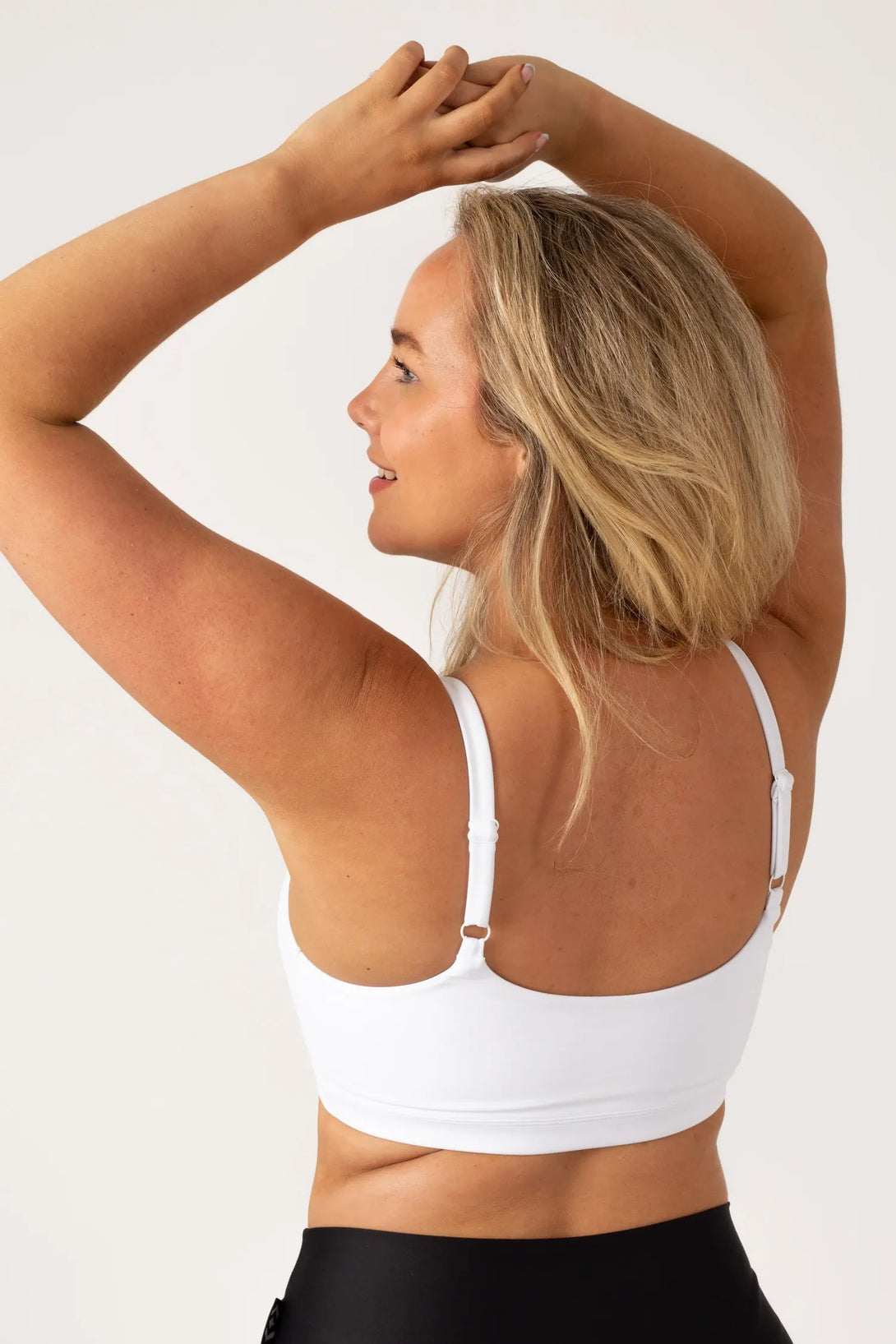 White Body Contouring - Bralette Crop-Activewear-Exoticathletica