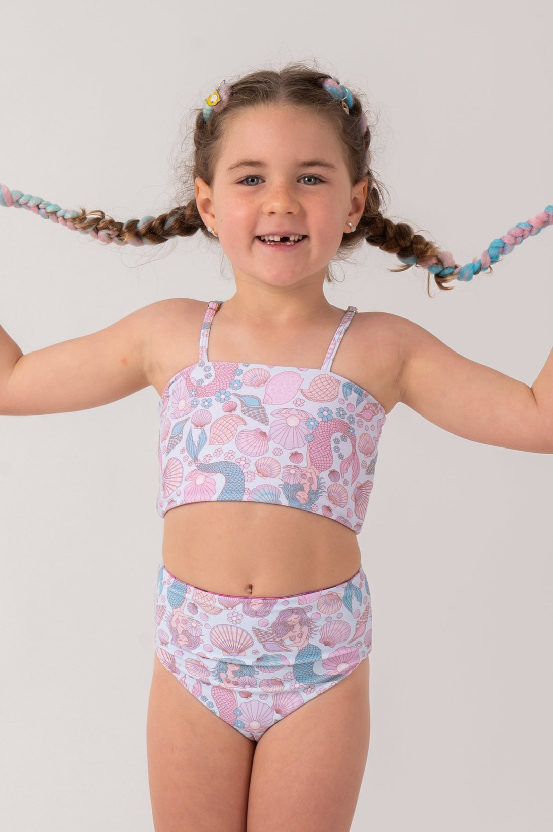 Wing Girl Silky - Kids Reversible Bikini Bottom-Activewear-Exoticathletica