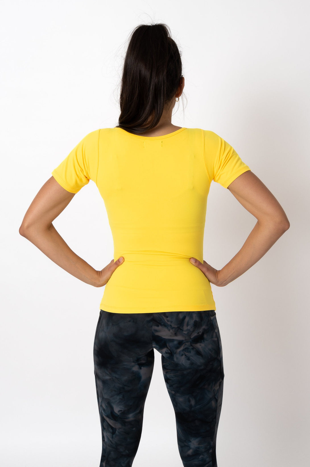 Yellow Soft To Touch - Fitted Tee-Activewear-Exoticathletica